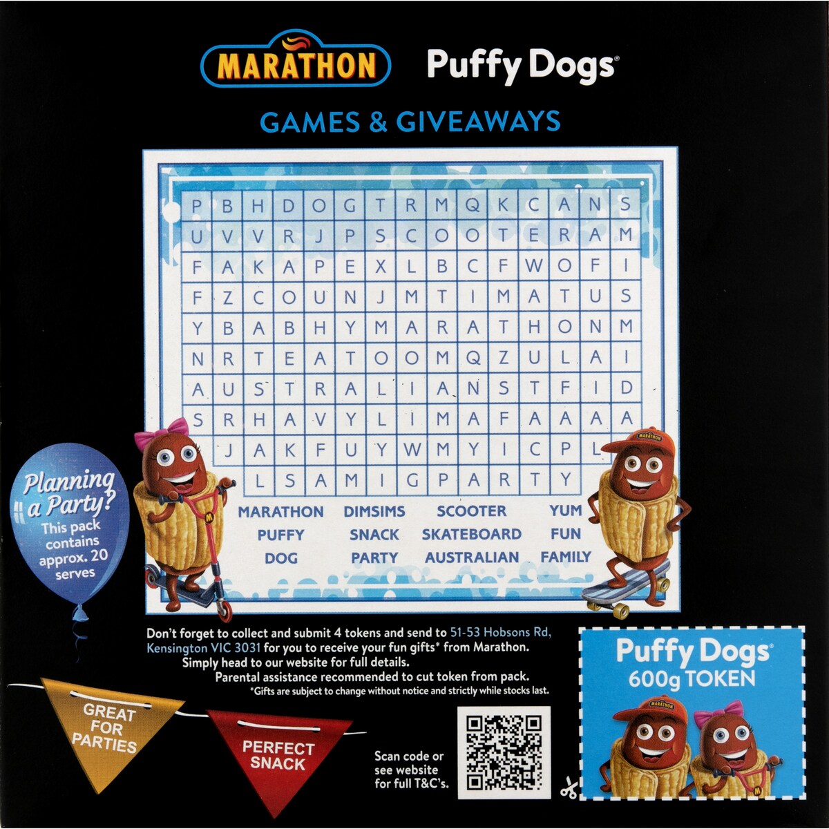 Marathon Puffy Dogs 600g