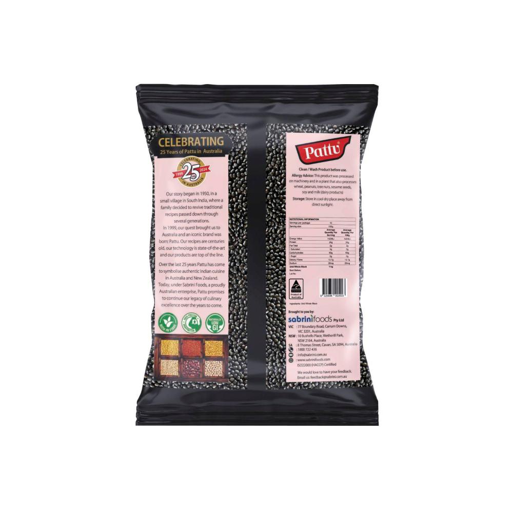 Pattu Whole Black Urid - 1kg