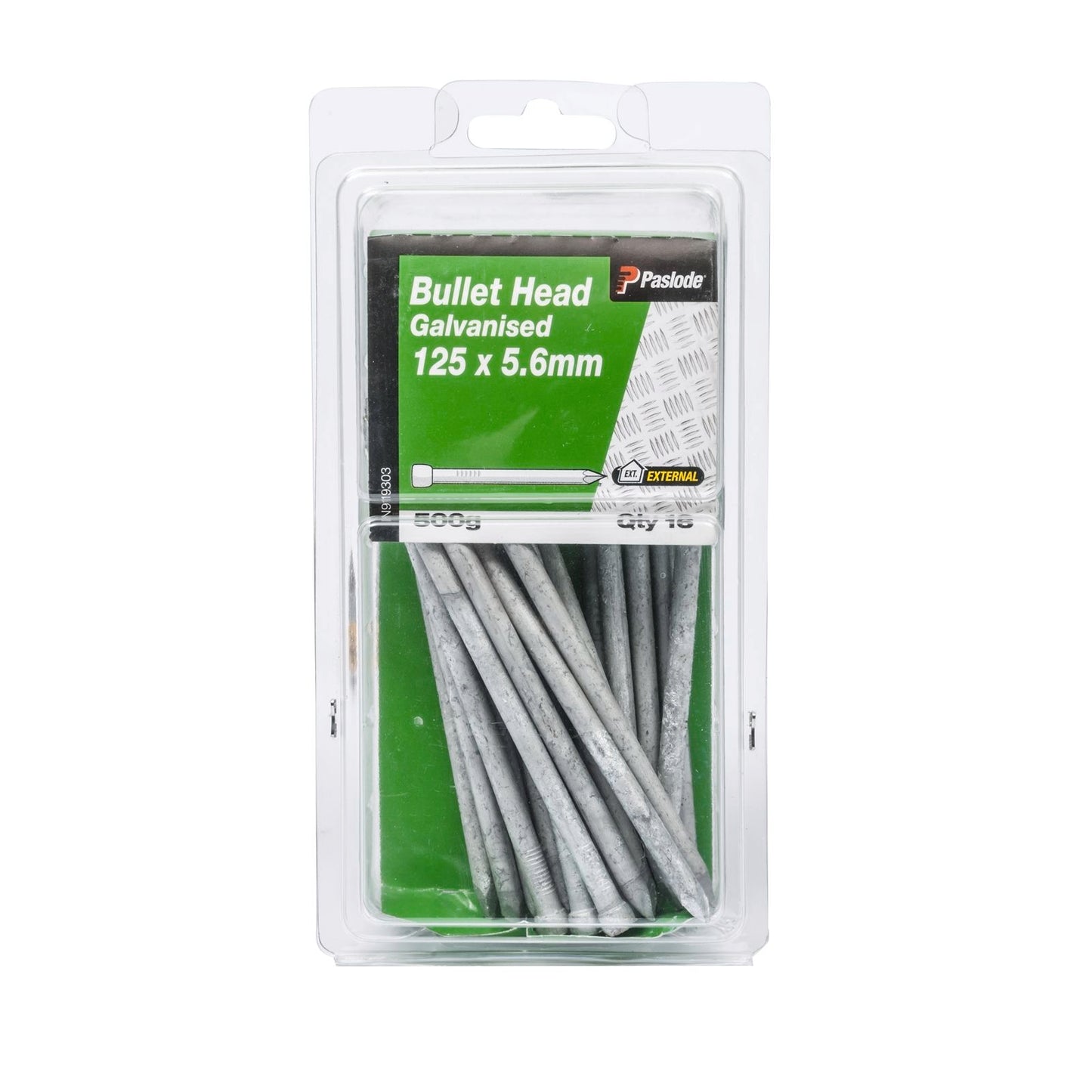 Paslode Galvanised Bullet Head Nails - 125 x 5.6mm - 500g