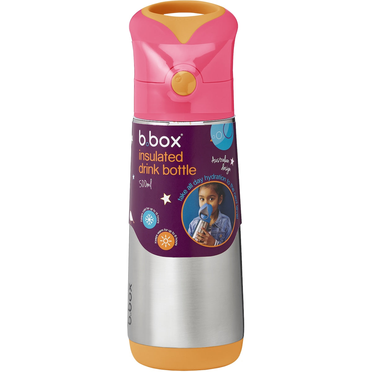 B.box Insulated Drink Bottle Assorted 500ml
