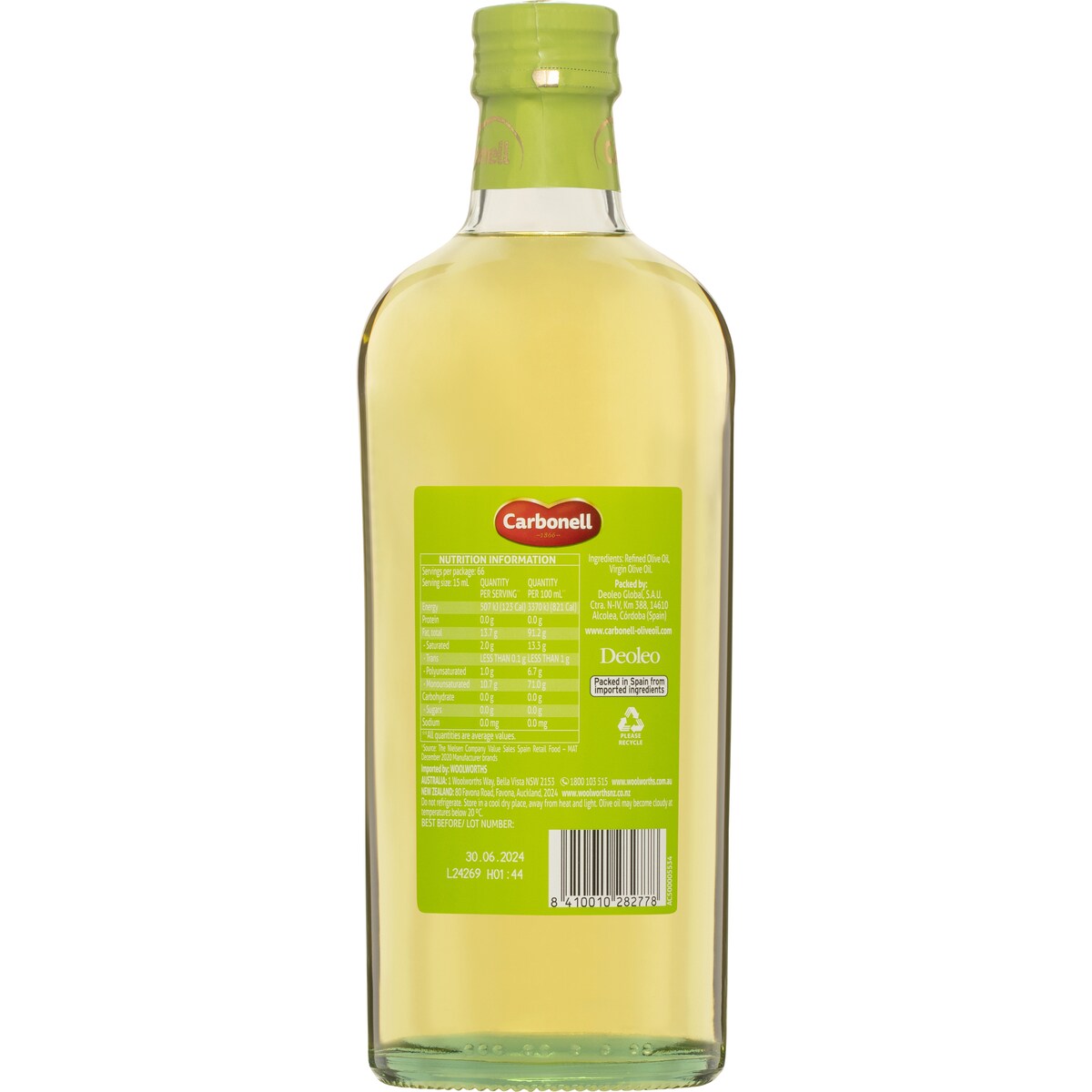 Carbonell Olive Oil Light Taste 1L