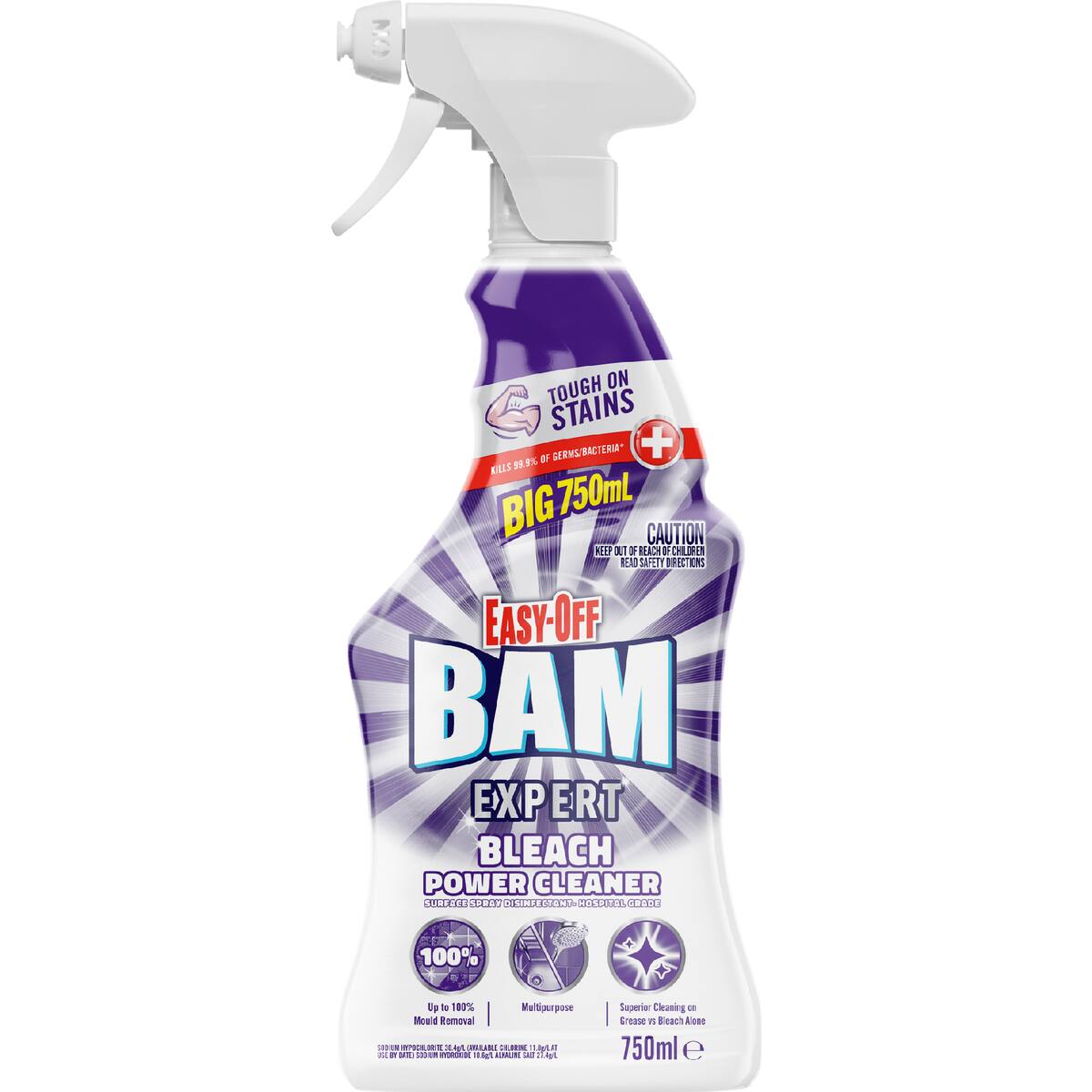 Easy-off Bam Bathroom Bleach Cleaning Spray 750ml