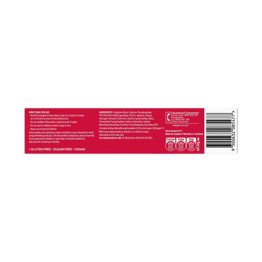 Colgate Optic White Luminous Express Teeth Whitening Toothpaste 2% Hydrog ... 125g