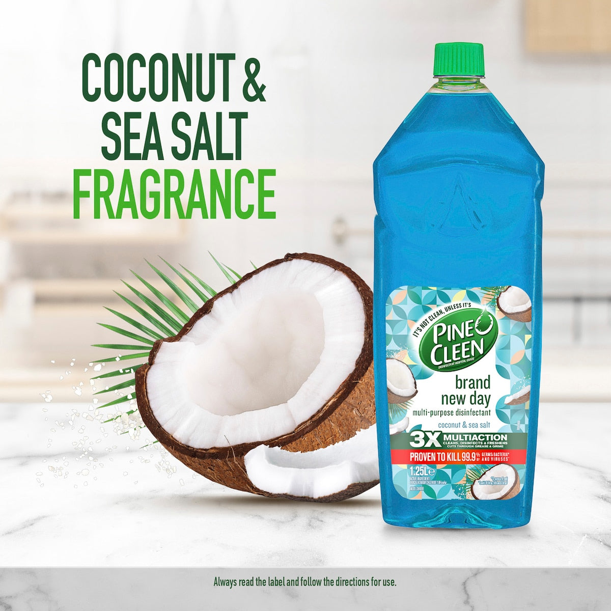 Pine O Cleen Brand New Day Coconut Disinfectant Liquid 1.25l