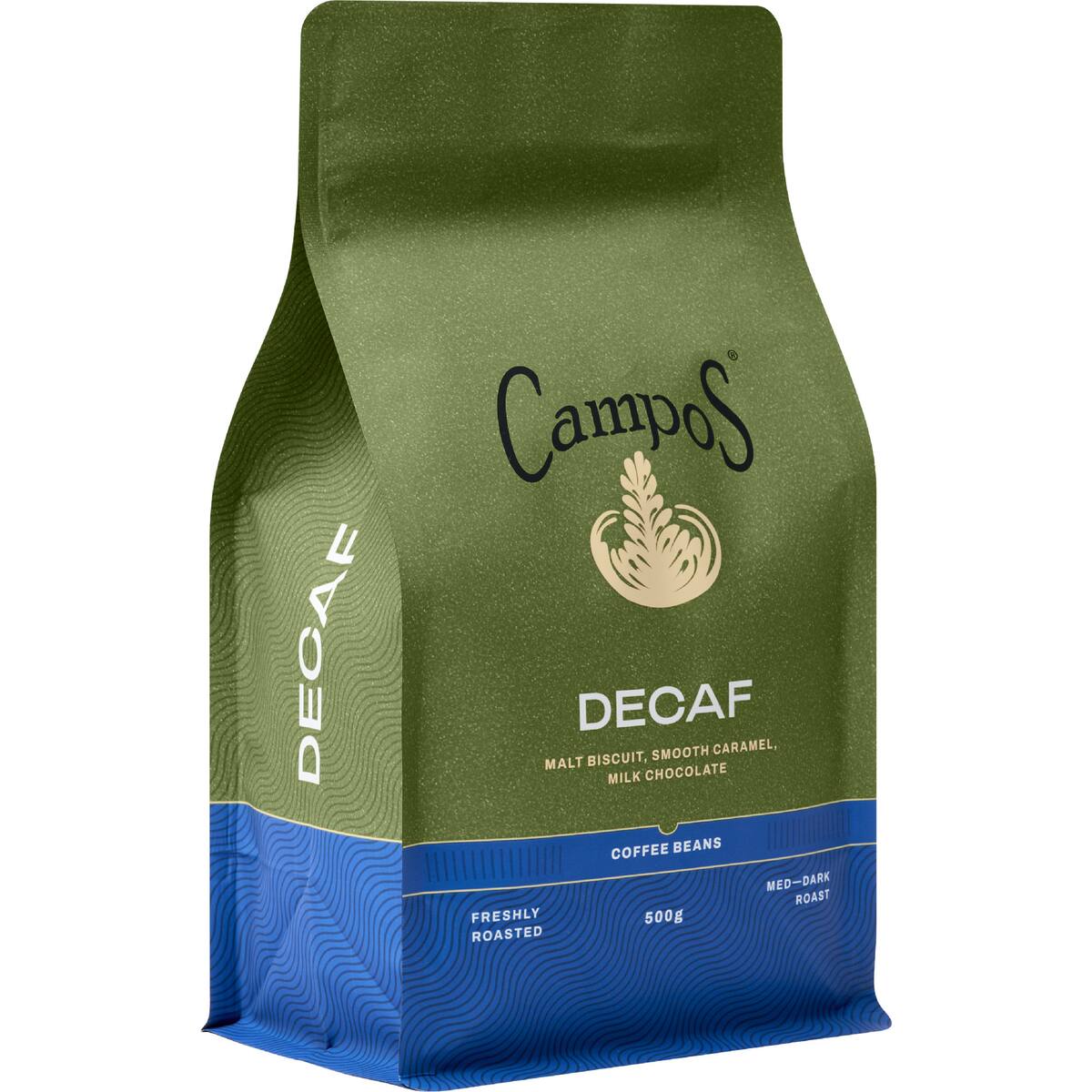 Campos Decaf Coffee Beans 500g