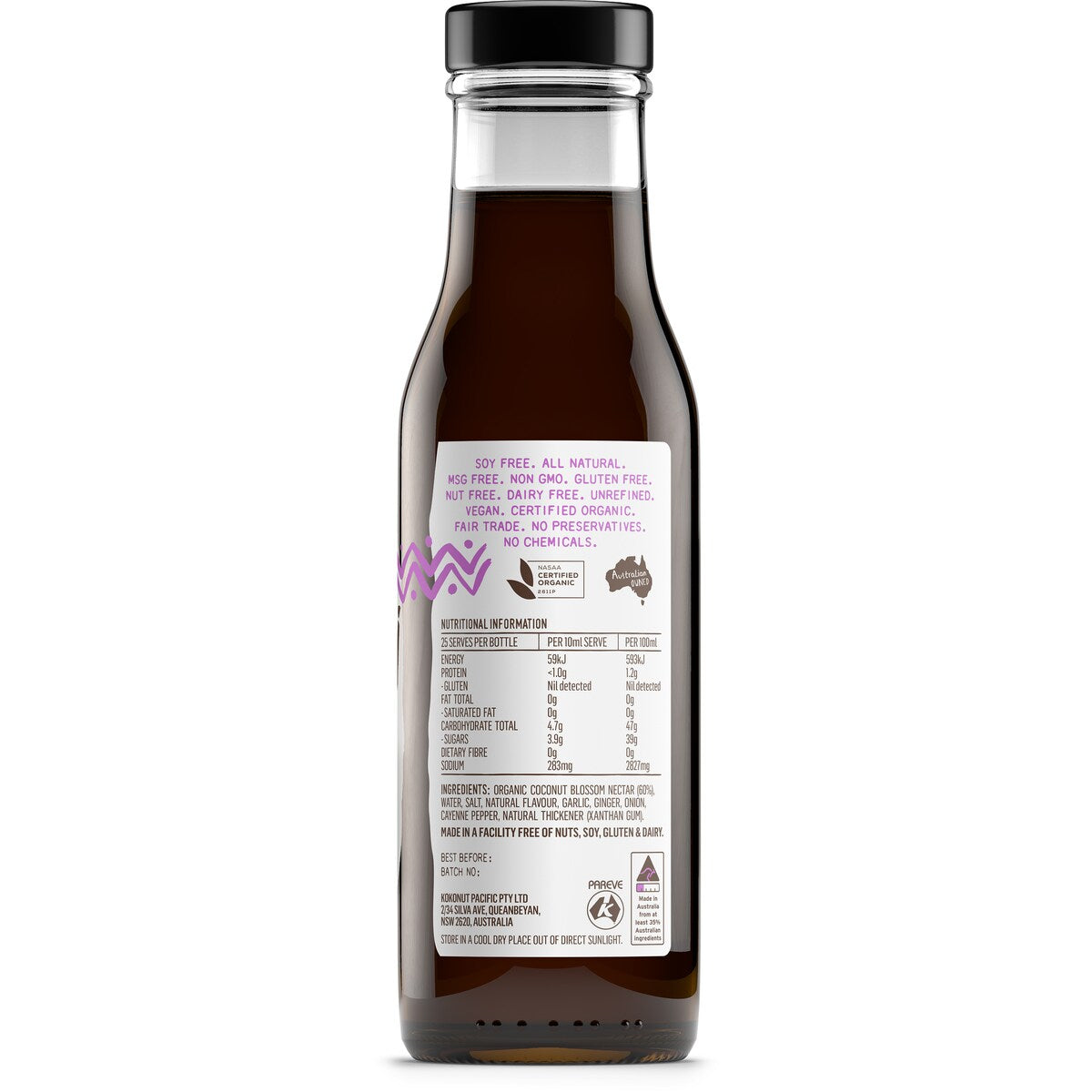 Niulife Organic Extra Thick Coconut Amino Teriyaki Sauce 250mL