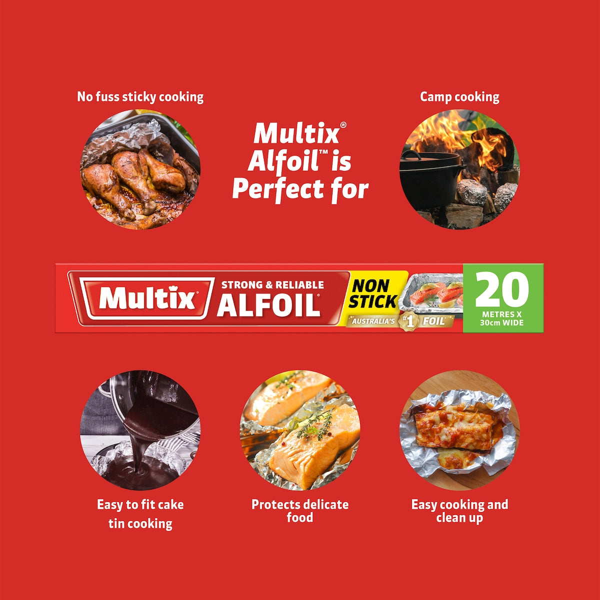 Multix Alfoil Non Stick 20 Metres Each