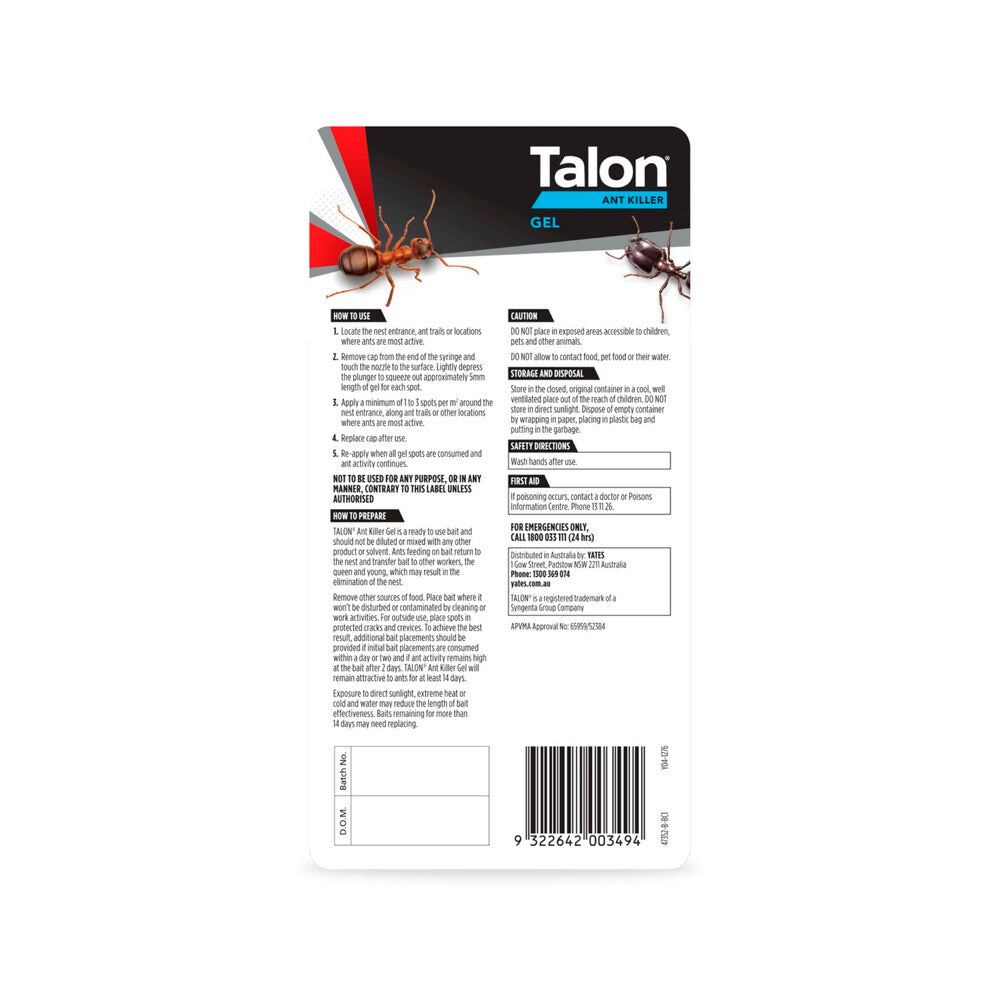 Selleys Talon Ant Kill Gel - 5g