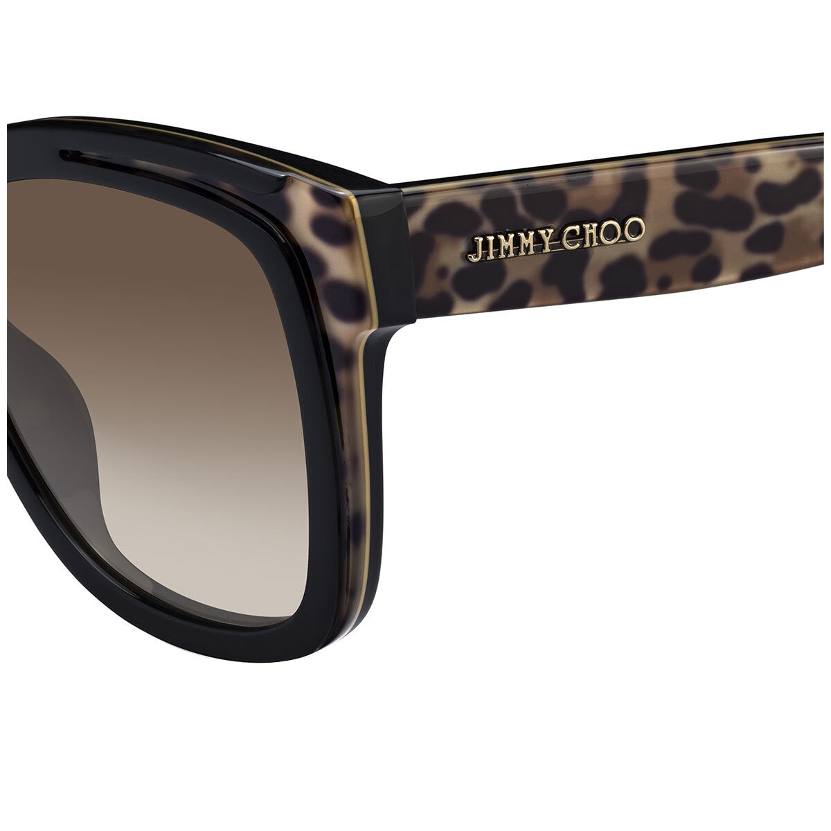 Jimmy Choo Bebi/S Women's Sunglasses Animalier Dark Brown
