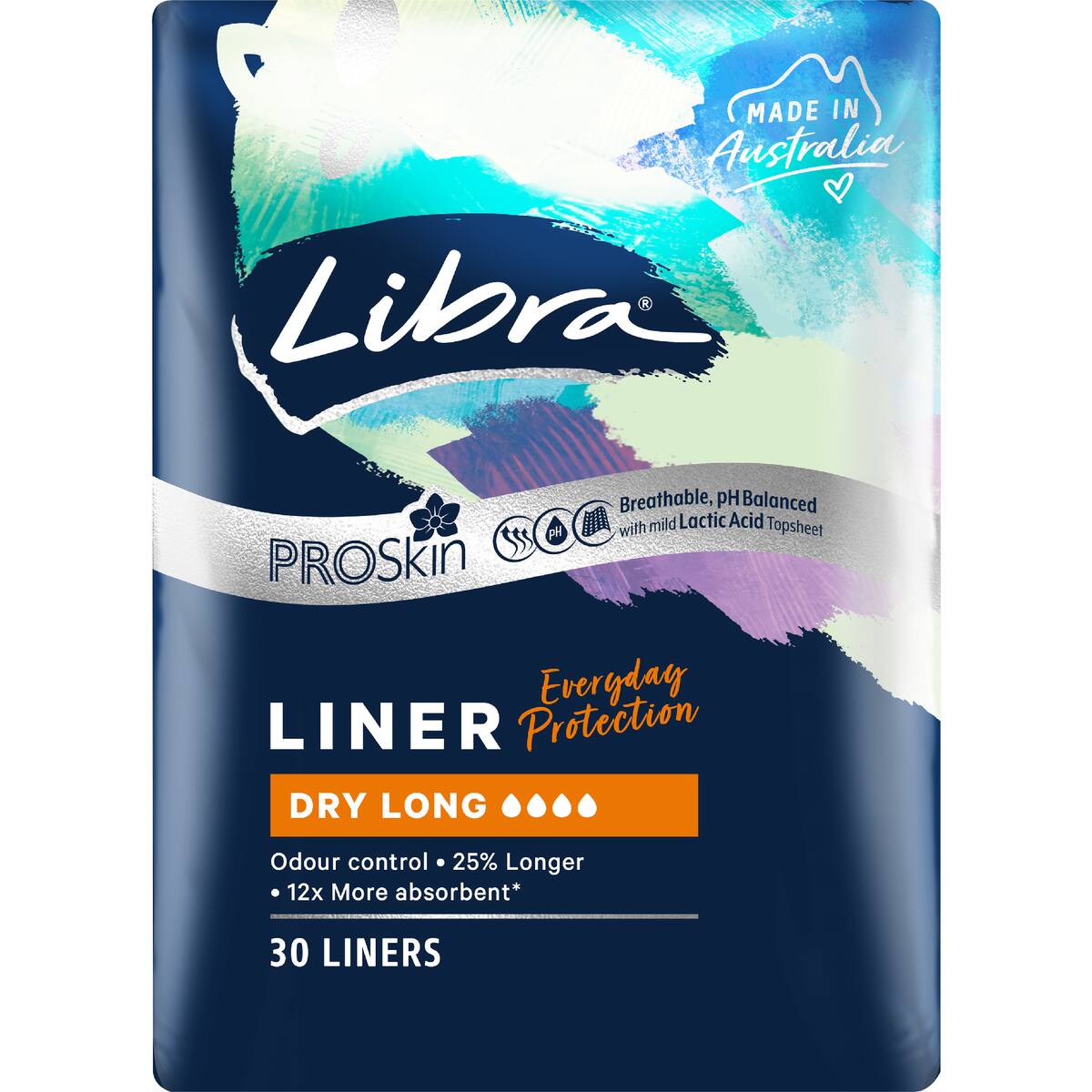 Libra Pro Skin Liners Dry Long 30 Pack