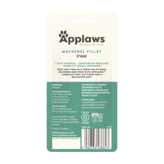 Applaws Whole Mackarel Loin Cat Treats - 30g