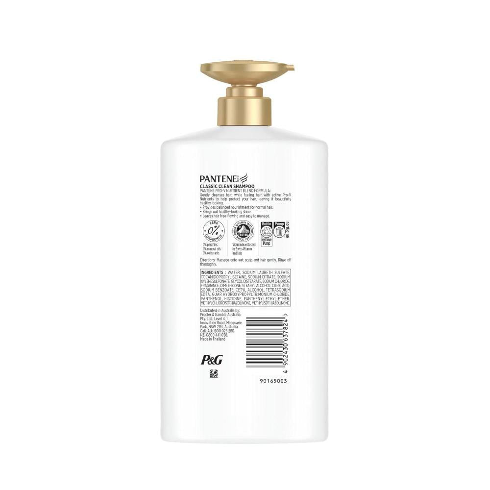 Pantene Pro-v Classic Clean Shampoo | 900mL