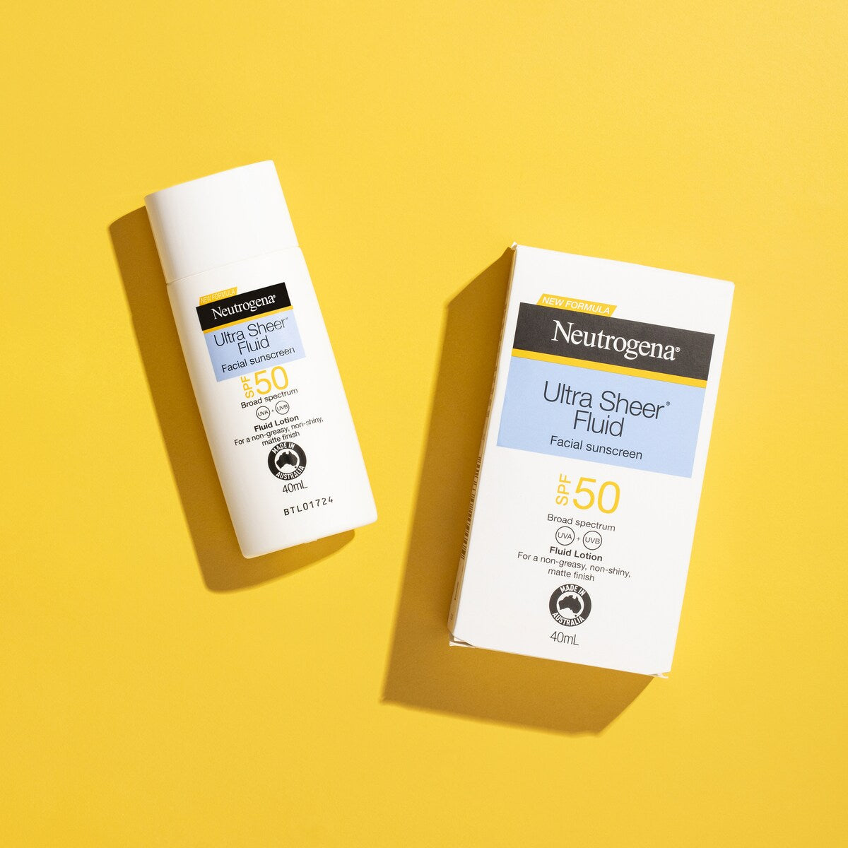 Neutrogena Ultra Sheer Fluid Facial Sunscreen Spf50 40ml