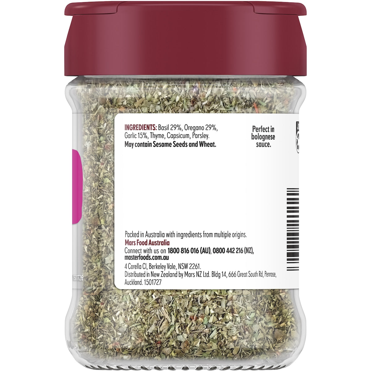 MasterFoods Seasoning Spaghetti Bolognese 40g
