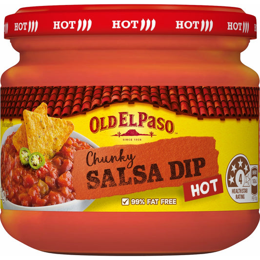 Old El Paso Chunky Salsa Dip Hot 312g