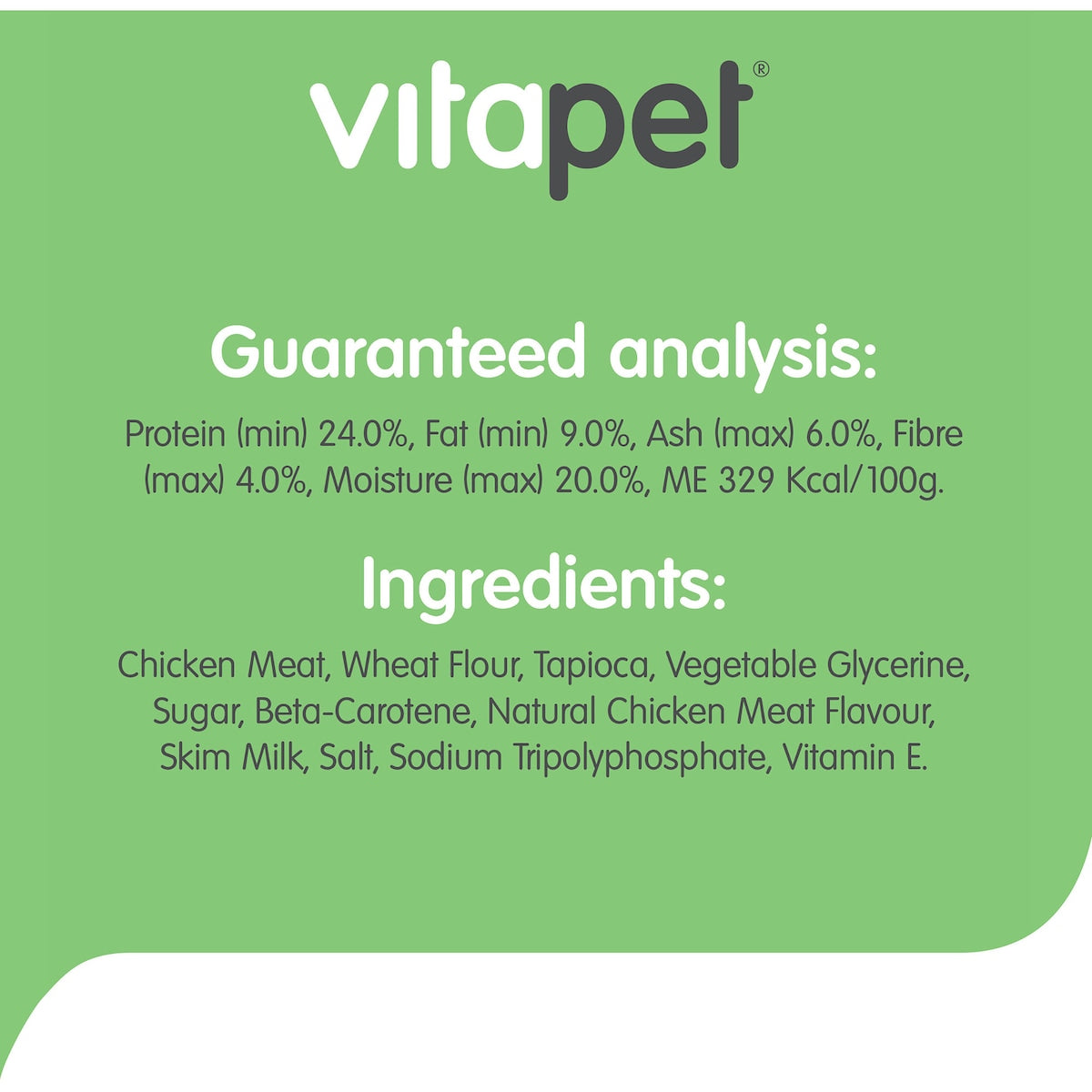 Vita Pet Jerhigh Real Chicken Sticks Dog Treats 100g