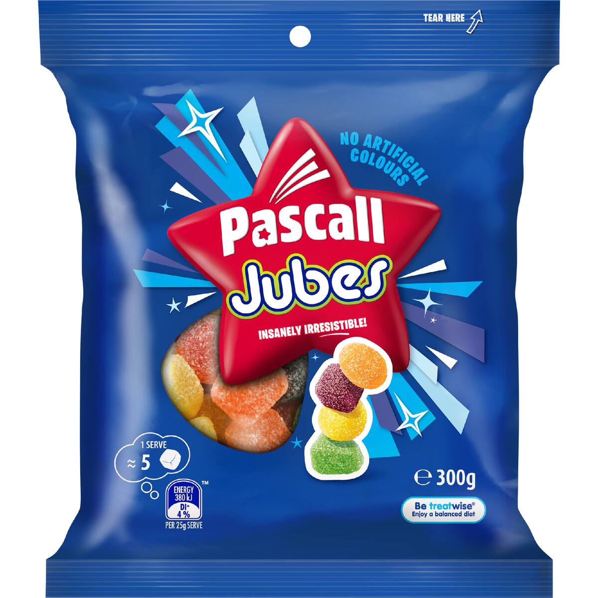 Pascall Jubes Lollies 300g