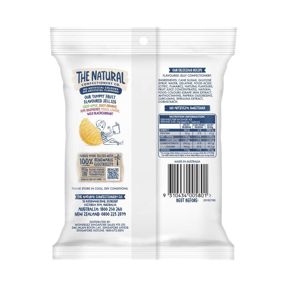 The Natural Confectionery Co. Fruit Salad Soft Jellies Lollies | 220g