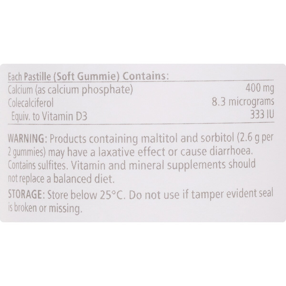 Natures Way High Strength Calcium + Vitamin D Adult Gummies 60 Pack