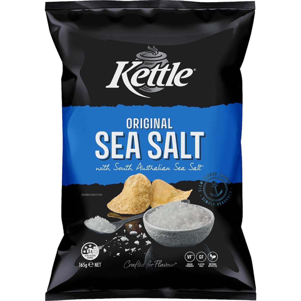 Kettle Classic Sea Salt Chips Potato Chips 165g