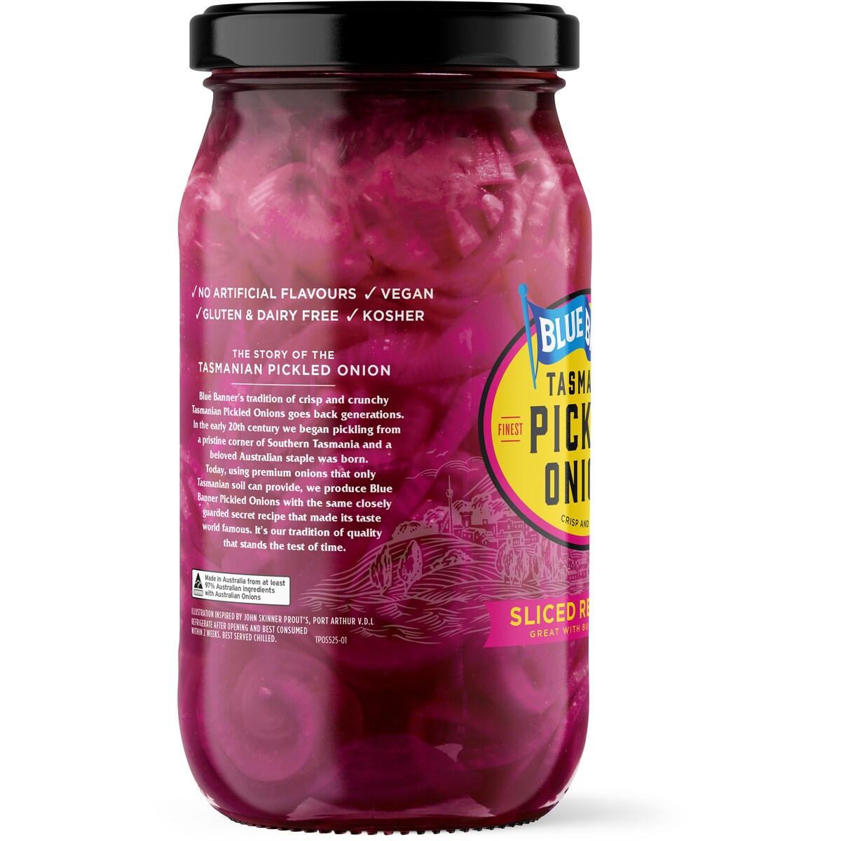Blue Banner Tasmanian Pickled Onions 525g