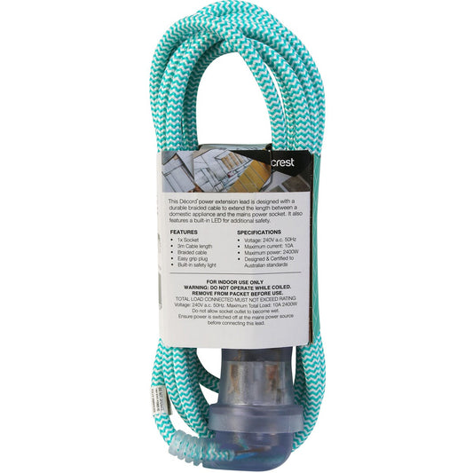 Decord Braided Extension Lead 3m