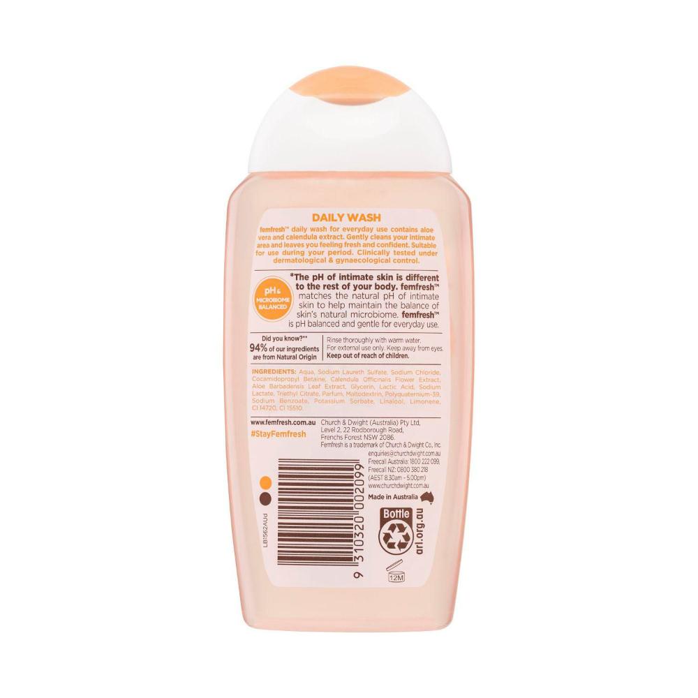 Femfresh Daily Intimate Wash Aloe Vera & Calendula - 250mL