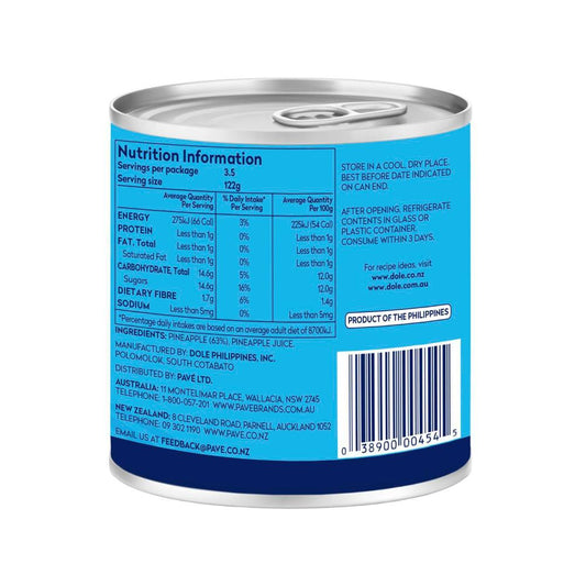 Dole Crushed Pineapple In Juice - 432g