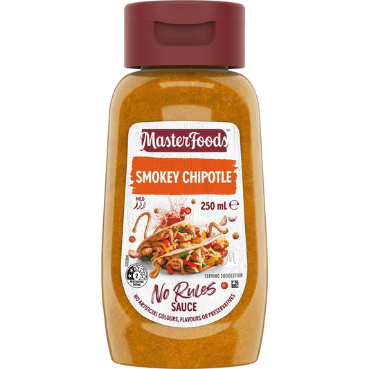MasterFoods Smokey Chipotle No Rules Sauce 250mL