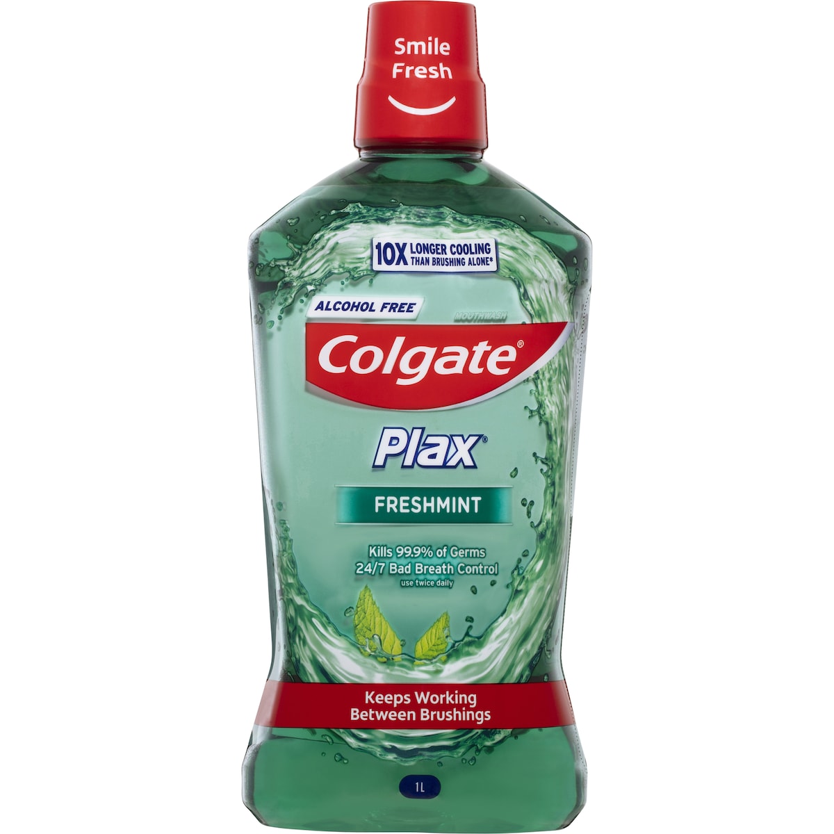 Colgate Mouthwash Freshmint Alcohol Free - Plax 1L