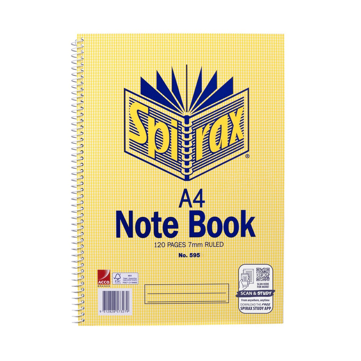 Spirax A4 Notebook 120 Pages Each