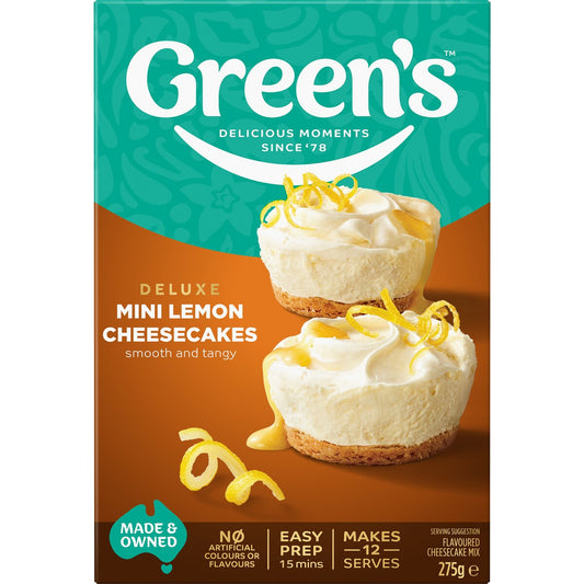 Greens Mini Lemon Cheesecake Mix 275g