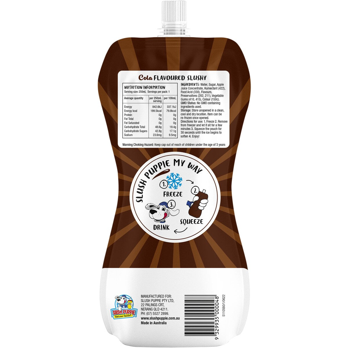 Slush Puppie Cola Flavoured Slushy 250ml