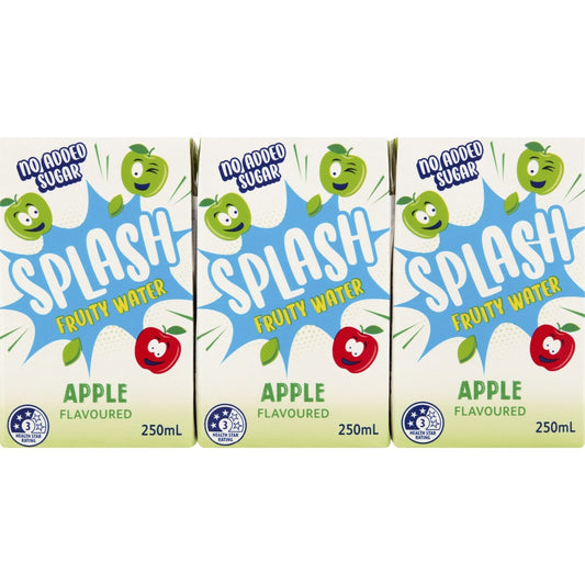 Splash Fruity Water Apple Flavour 250ml x 6 Pack