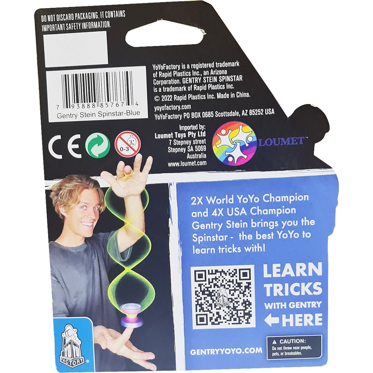 Yoyofactory Gentry Stein Spinstar Toy Assorted Each