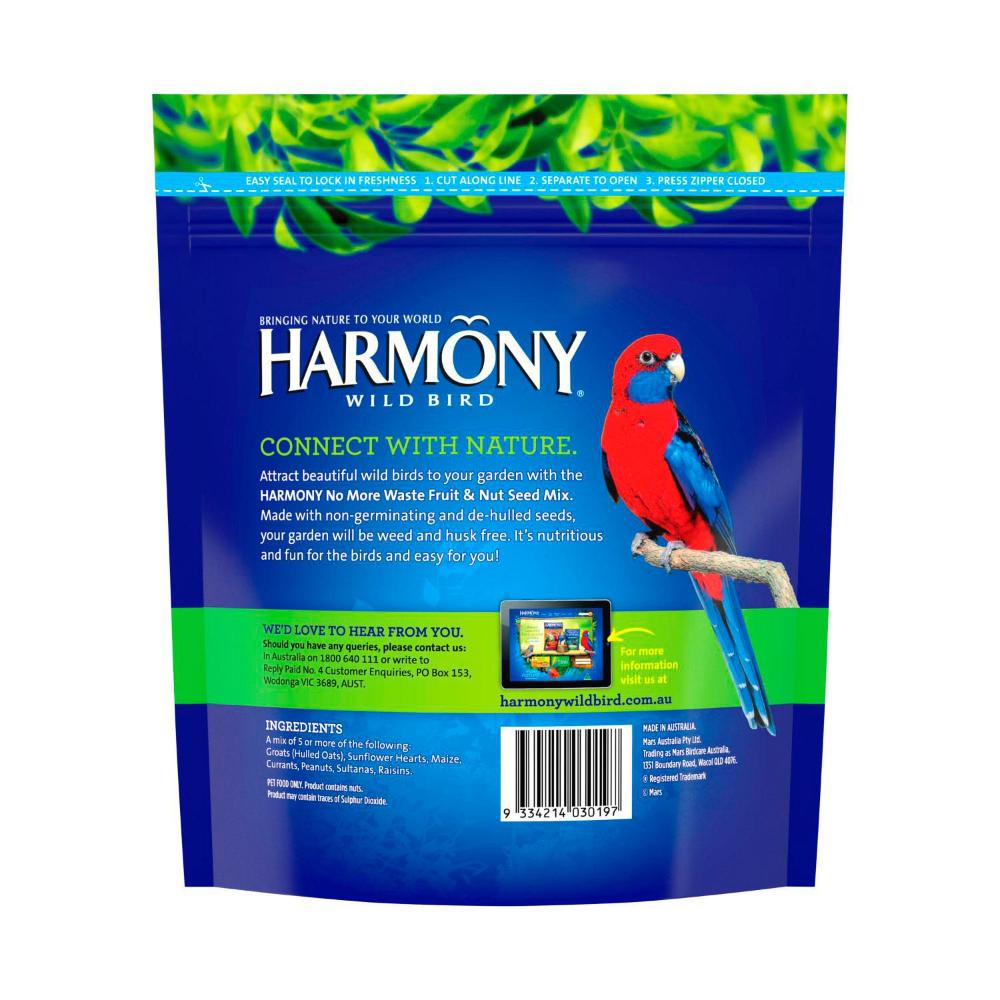 Harmony No Waste Seed Mix - 1kg