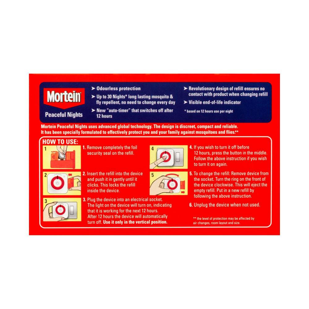 Mortein Peaceful Nights Mosquito & Fly Control Primary - 2.57mL