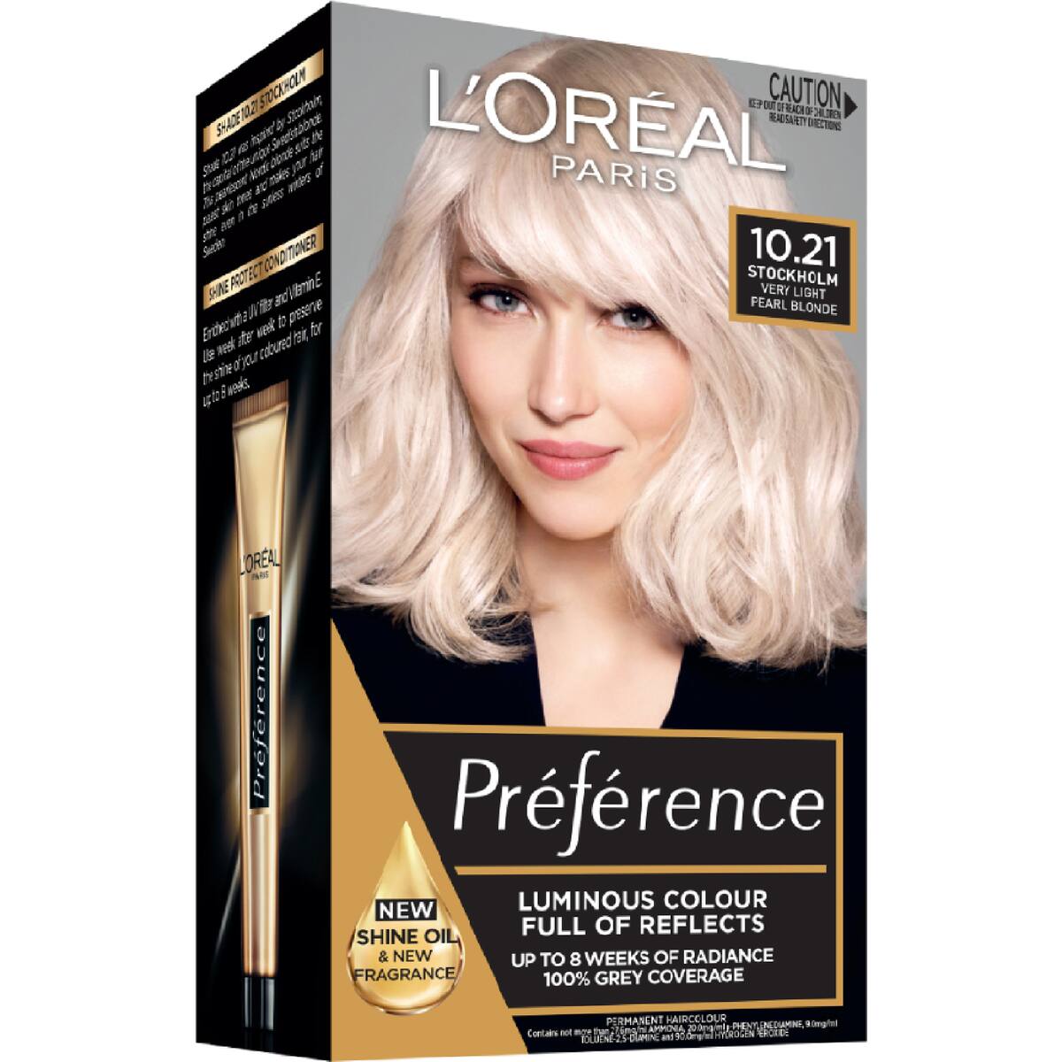 L'oreal Paris Preference Hair Colour 10.21 Very Very Light Pearl Blonde Each