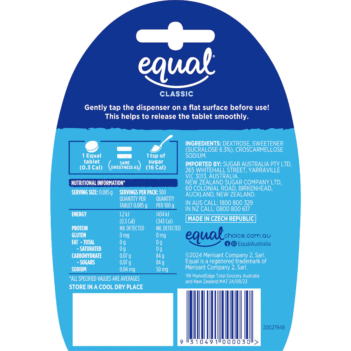 Equal Sweetener Tablets | 300 pack