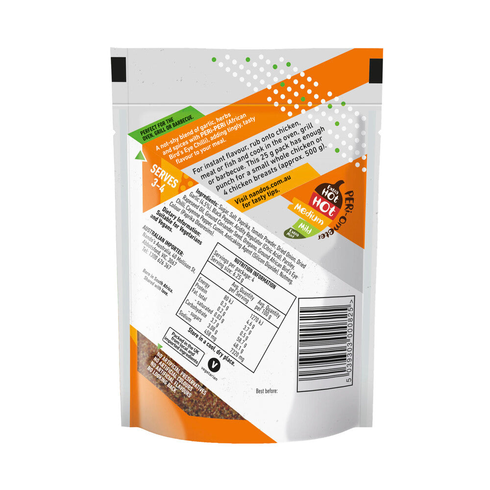 Nando's Rub Peri Peri Medium Seasoning - 25g
