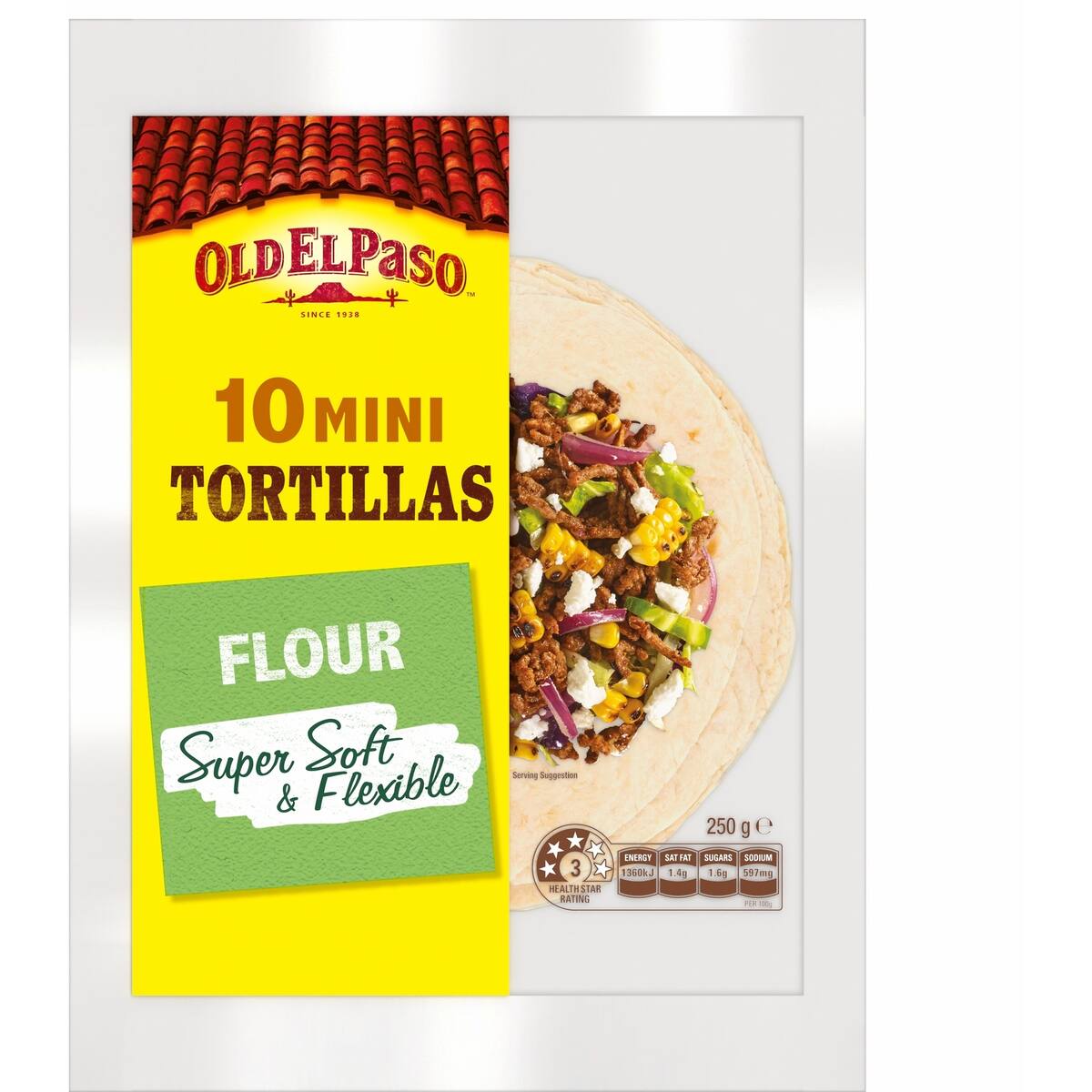 Old El Paso Mini Taco Tortilla Wraps 10 Pack
