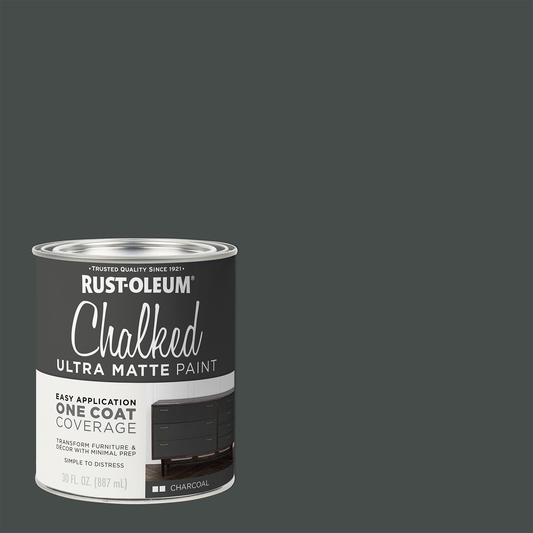 Rust-Oleum Chalked Ultra Matt Paint Charcoal 887ml