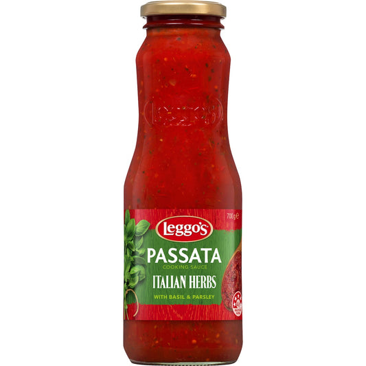 Leggos Australian Tomato Passata Sauce With Italian Herbs 700g