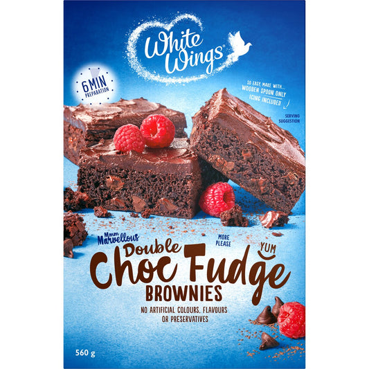 White Wings Brownie Mix Double Chocolate Fudge 560g
