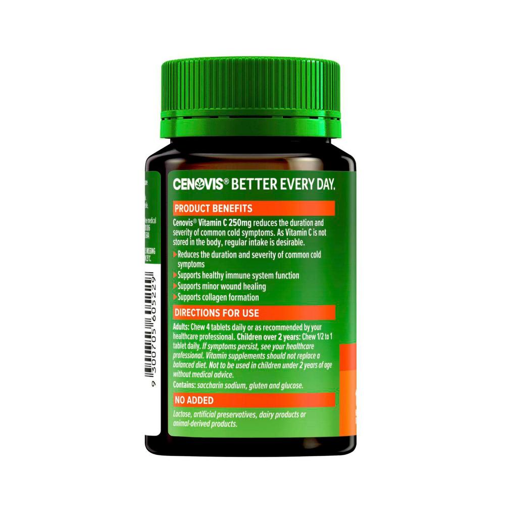 Cenovis Vitamin C 250mg Tablets For Immune Support - 150 pack