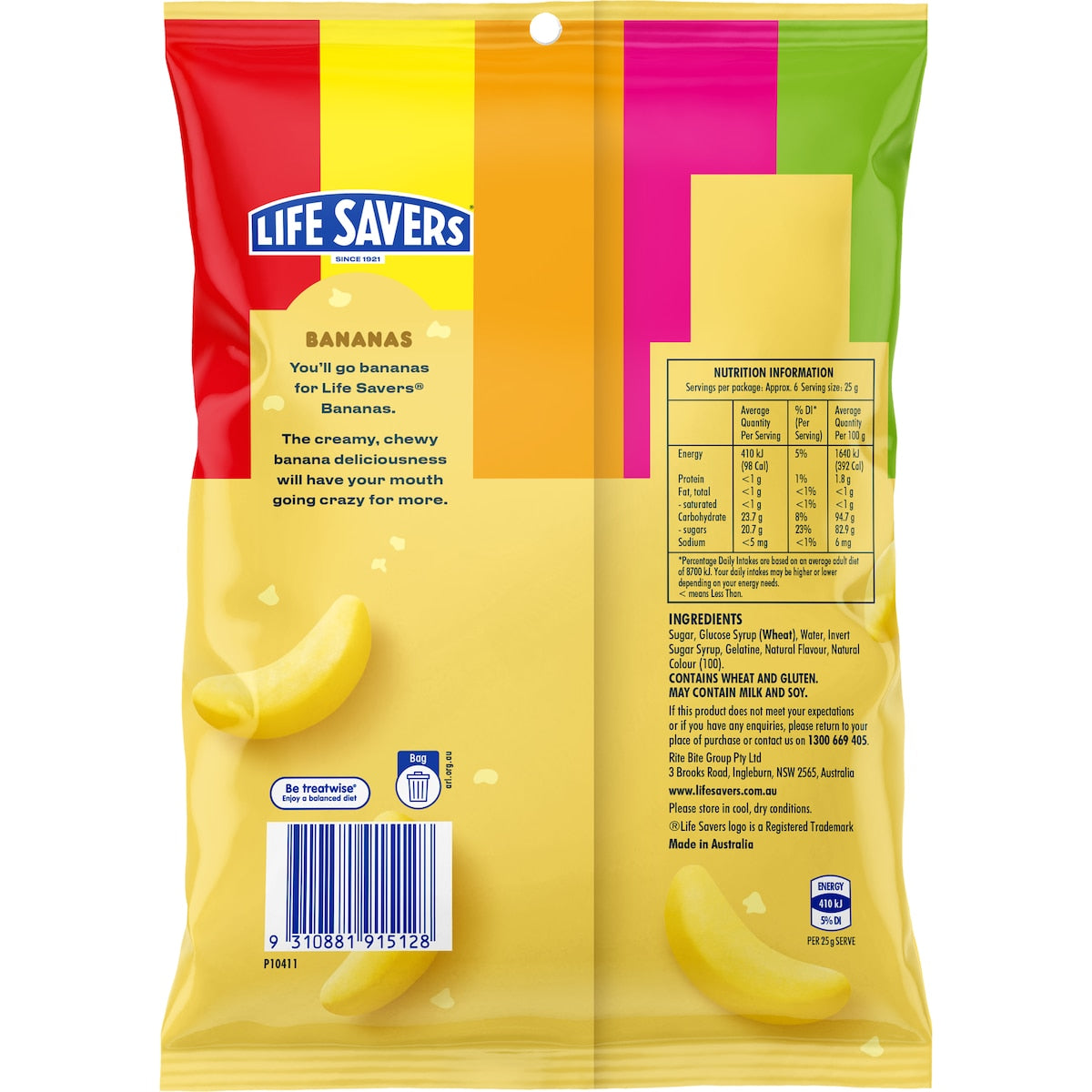 Life Savers Bananas 160g