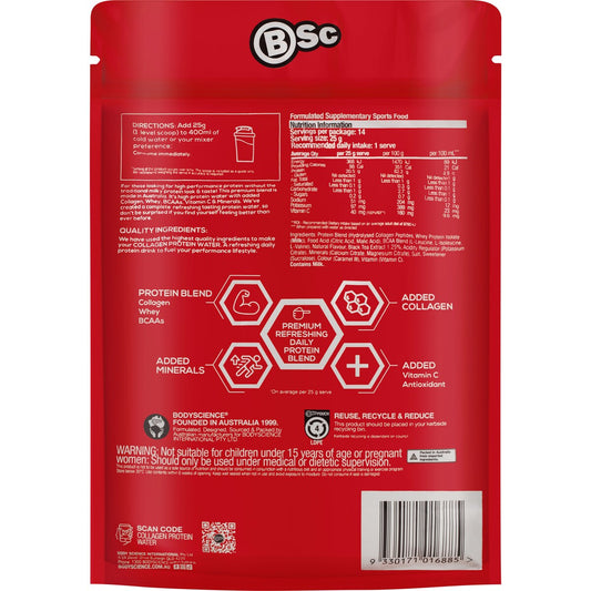 Bsc Collagen Protein Water Peach Iced Tea 350g