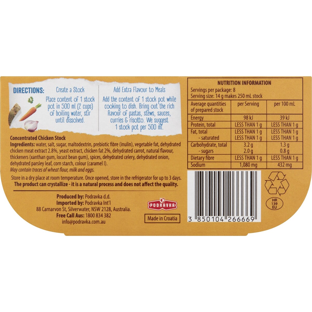 Vegeta Chicken Stock Pot 4 pack