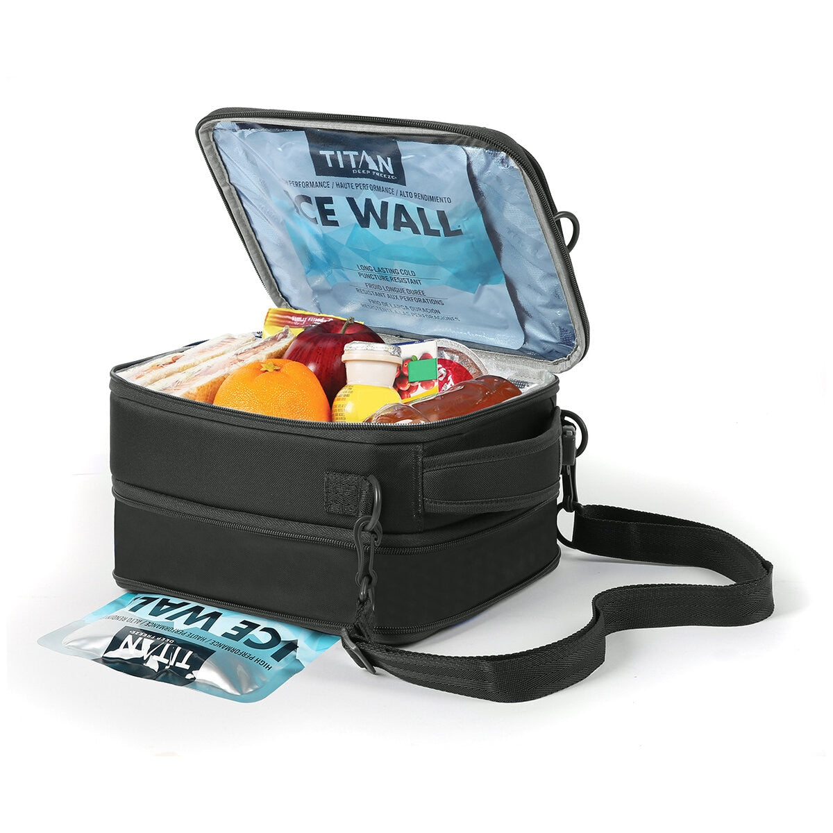 Arctic Zone Titan Crush Resistant Expandable Lunch Pack With Ice Walls Charcoal