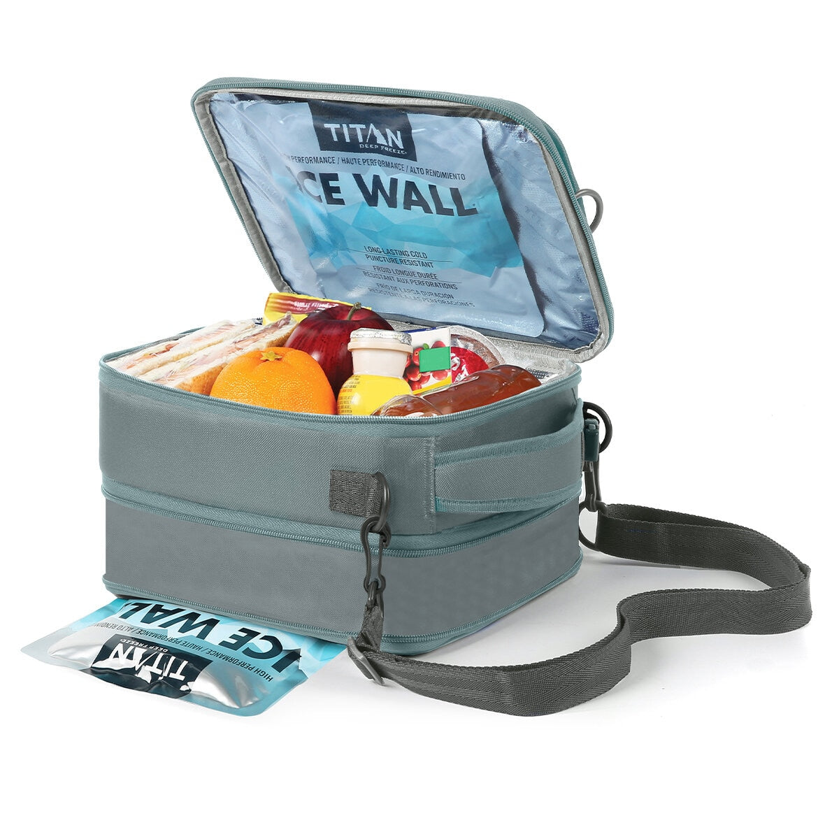 Arctic Zone Titan Crush Resistant Expandable Lunch Pack With Ice Walls Sage